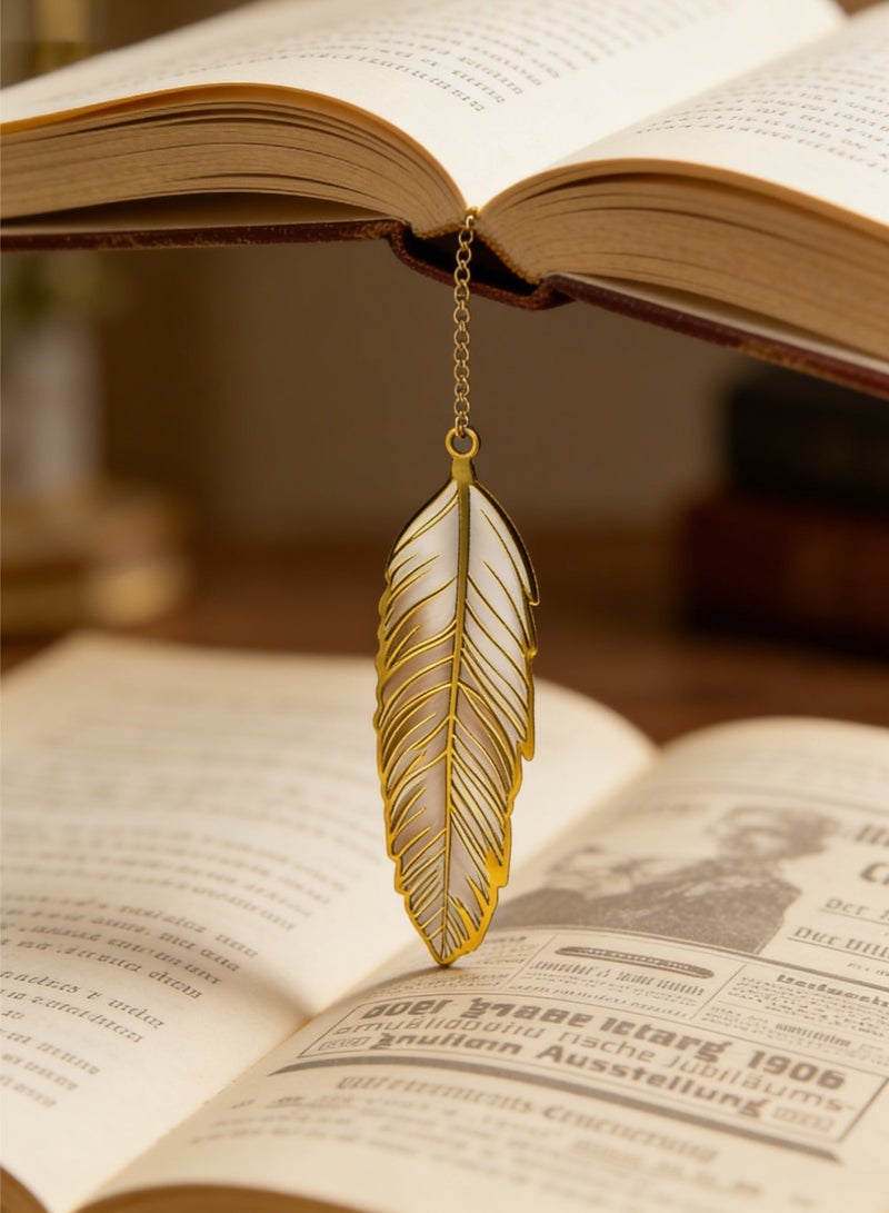 Joybos Feather Tassel Metal Bookmark - Vintage Elegant Reading Bookmark with Tassels, The Perfect Gift for Students, Teachers, Book Lovers, Men, And Women - Image 3